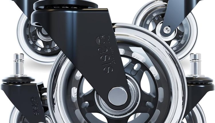 Wymiana zużytych kółek w fotelu biurowym przywraca płynną mobilność