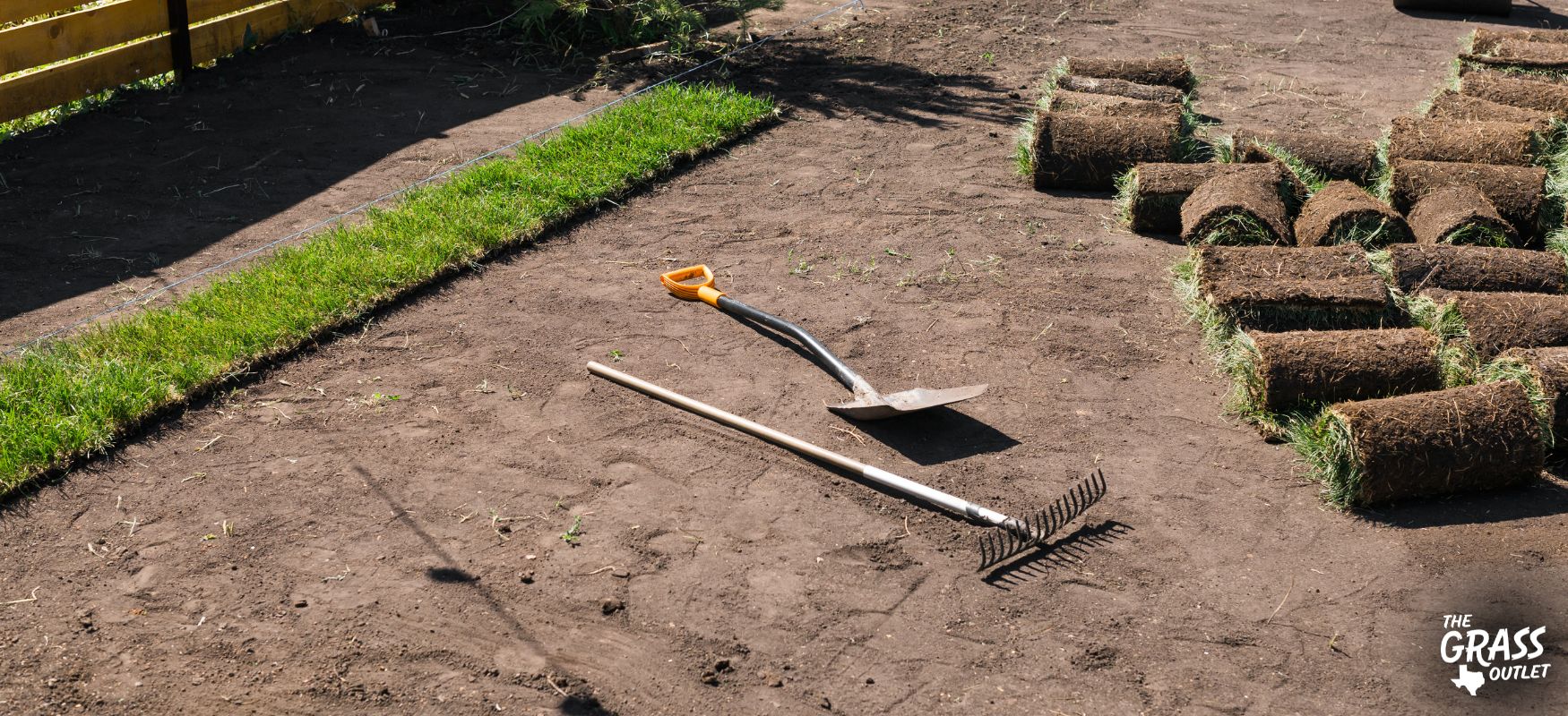 ręce sypiące granulowany nawóz na zieloną murawę w promieniach słońca